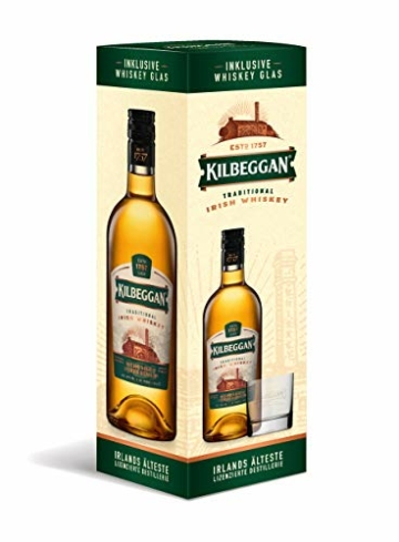 Kilbeggan Traditional - Irish Whiskey - Mit Glas